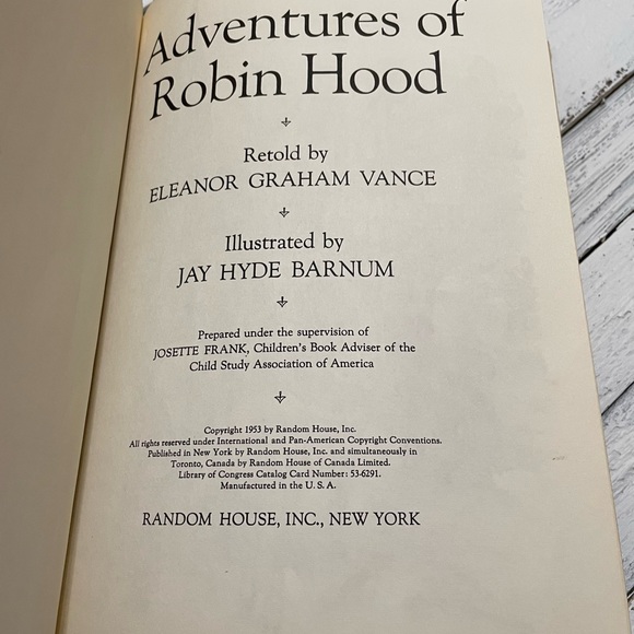 Vintage Pinocchio Robin Hood library book - Picture 4 of 10